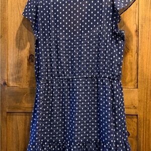 Chic Navy Polka Dot Mini Dress